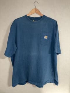US古着 Carhartt Tシャツ 2XL ブルー　ビックサイズのサムネイル