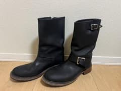 寝*き様 エンジニアブーツ ブラック スターバックル schott ショット 寝*き様 エンジニアブーツ ブラック スターバックル schott ショット