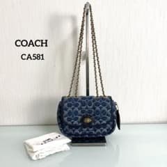極美品』COACH コーチ ピロー マディソン CA581 デニム ショルダー 