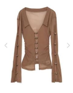 melt the lady sheer hook tops beige - メルカリ