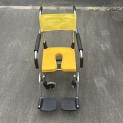 極美品】カワムラサイクル 入浴用車椅子 シャワーキャリー イエロー