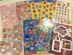 Crayon Shin-chan, Curious George, One Piece stickers (bundle sale)