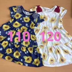 エニィファム　ひまわりワンピース　姉妹お揃いのサムネイル