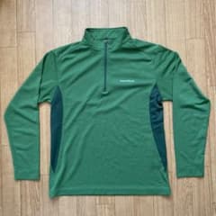 mont-bell ハーフジップ Tシャツ M グリーンのサムネイル