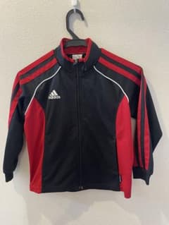 adidas ジャージ 黒 赤 120cmのサムネイル
