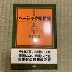 【背表紙折れ有・中身綺麗】ベーシック条約集 2024（東信堂）のサムネイル