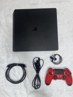 PlayStation 4 本体 付属品 赤いコントローラー付きのサムネイル