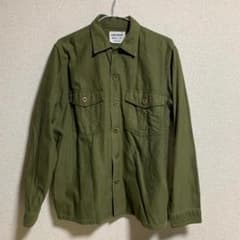 YAECA LIKE WEAR ベイカーシャツ オリーブ 40 L - メルカリ