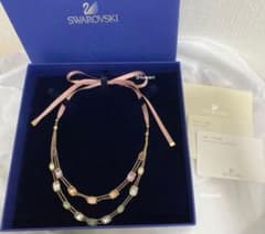SWAROVSKI スワロフスキー ロゼット 2連 リボン ネックレス SWAROVSKI スワロフスキー ロゼット 2連 リボン ネックレス - メルカリ