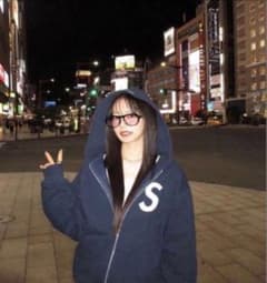 Supreme ネイビー フルジップパーカー L なごみ - メルカリ
