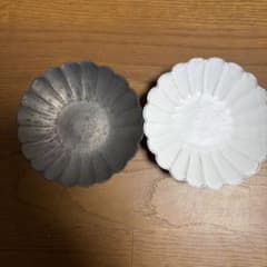 佐々木智也さん作品　輪花小鉢 2個セット 黒白 陶器のサムネイル
