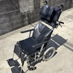カワムラサイクル BMシリーズ 自走式 アルミ 車椅子 介助 豹柄