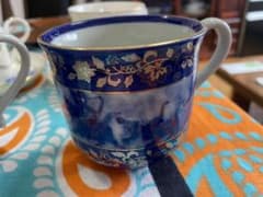 青藍のコーヒーカップ３個のサムネイル