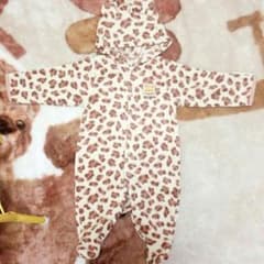 ＊耳付きヒョウ柄ロンパース＊のサムネイル