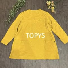 TOPYS plus 울100% 헨리넥 튜닉 일본제 F