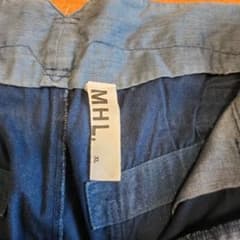 MHL. ワークパンツ XL ネイビーのサムネイル