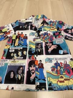 Vintage Shirt 140 Beatles コミック柄 半袖シャツ Mのサムネイル