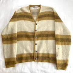 60s REVERE ビンテージ モヘアカーディガン 希少柄 カートコバーンのサムネイル