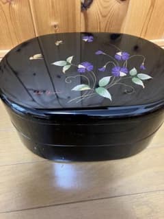 【山中漆器】新品未使用2段　重箱・オードブル入れのサムネイル