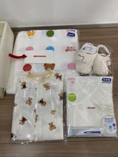 新品・未開封！25,850円相当☆ミキハウス 新生児服・靴 出産準備4点