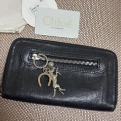 クロエ Chloe 長財布 ケララ ホースチャーム シルバー￼ 箱 ￼収納袋付きのサムネイル