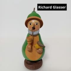 煙だし人形〈森のノームとてんとう虫〉リヒャルトグレーザー ザイフェン クリスマス 煙だし人形〈森のノームと鳥〉リヒャルトグレーザー ザイフェン