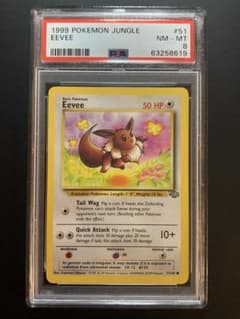 PSA8】 旧裏 イーブイ ポケモンジャングル 英語版 ポケモンカード