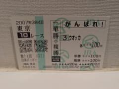 2007年 第74回 日本ダービー ウオッカ 勝馬投票券 2007年 第74回 日本ダービー ウオッカ 勝馬投票券 - メルカリ