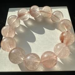 大玉ピンクラビットヘア ピンクサゲニティッククォーツ 天然石