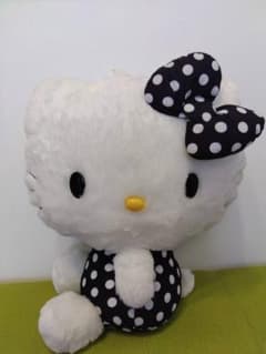 激レア！平成レトロ☆特大 ハローキティ ぬいぐるみ ドット 水玉 当時