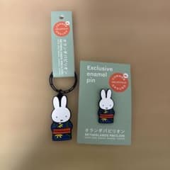 大阪関西万博オランダパビリオン限定浴衣ミッフィーピンバッジ＆キーホルダーセット 大阪関西万博 オランダパビリオン 浴衣ミッフィー ピンバッジ