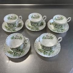 Royal Albert Cup & Saucer Set of 5