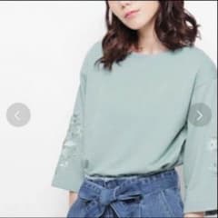 pinkadobe 刺繍 カーキ Ｌサイズのサムネイル
