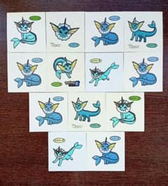 ★デコキャラシールno.165 ブイズセット 13枚セット シャワーズ ポケモン デコキャラシール ブイズ