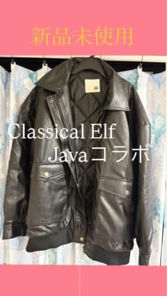 JaVa. フェイクレザー ジャケット ブラックのサムネイル