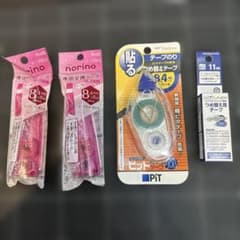 テープのりつめ替え用テープPLUS Tombow KOKUYO 3種4点セットのサムネイル
