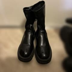Women's Black Side-Gore Platform Boots