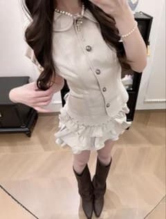 フロントボタンフリルジャケットのサムネイル