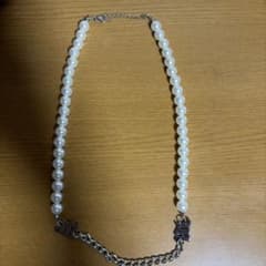 パール チェーン ネックレス シルバーカラーのサムネイル