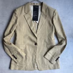 美品✨カオス 24SS クラリナジャケット リネン混 シングル テーラード 美品✨カオス 24SS クラリナジャケット リネン混 シングル テーラード