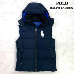 ポロラルフローレン ダウンベスト ビッグポニー ネイビー XS E027