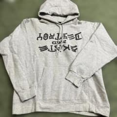 00s THRASHER スラッシャー スペードタグ 変形ロゴ パーカー グレー