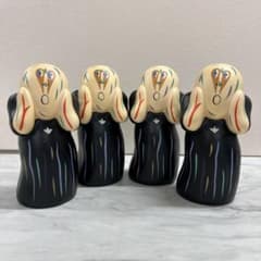 1990年代レトロアンティークレア品可愛いムンクの叫び貯金箱置物ディスプレイ 1990年代レトロアンティークレア品可愛いムンクの叫び貯金箱置物