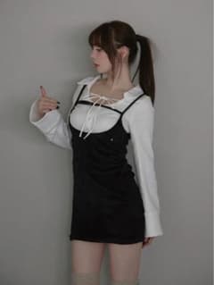 正規品】andmary Betty velor mini dress - メルカリ