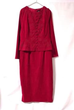 MELISSA COLLECTION ロングワンピース レッド