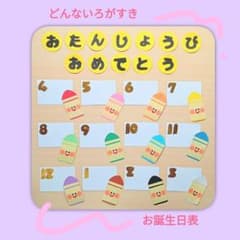 생일표 [어떤 로가스키(소)] 좋은 아침 크레용 크레용 크로군 보육