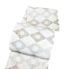 A 45美品 袋帯 有織唐織 六通柄 金糸 華文 正絹 高級 - メルカリ