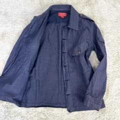 FILSON ×ナナミカ別注 コットンナイロン サファリジャケット ネイビー S