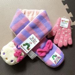 キッズ　マフラー　手袋　セットのサムネイル