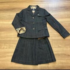 BURBERRY デニム ジャケット スカートセットアップ150A - メルカリ